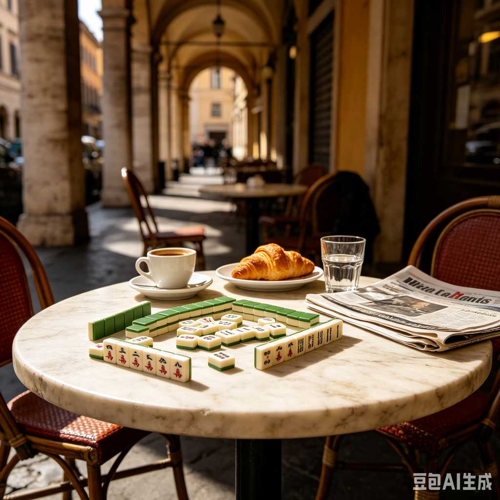 small portable mahjong set
