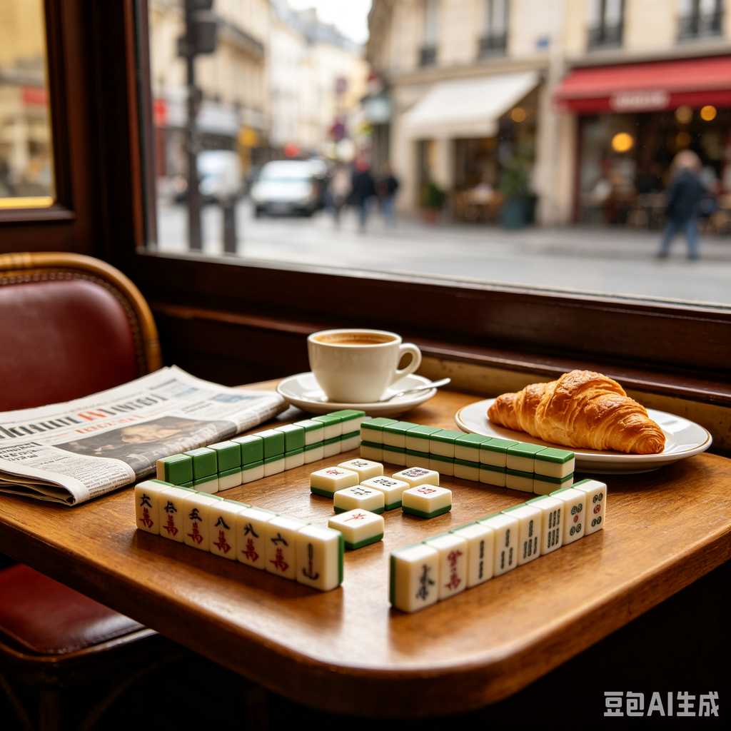 classic oriental board game mahjong