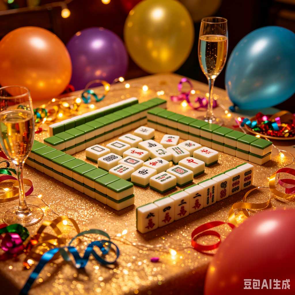 vintage style mahjong set